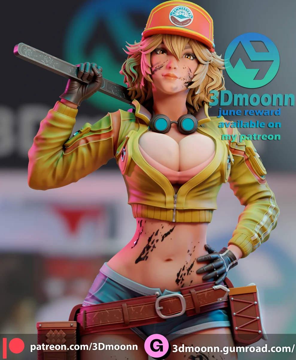 Cindy | Fan Art | 3D Printed Resin Model Garage Kit | *Un-Painted* | 3DMoonn