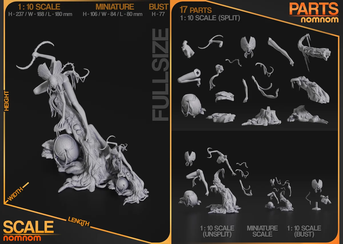 Varang | Fan Art | 3D Printed Resin Model Garage Kit | *Un-Painted* | Nomnom 7