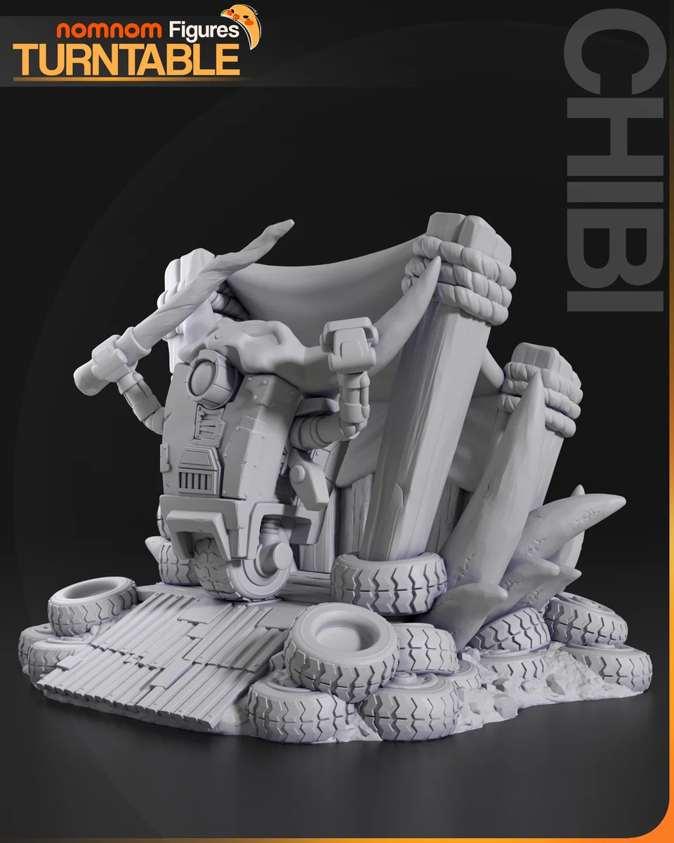 Chibi Claptrap | Fan Art | 3D Printed Resin Model Garage Kit | *Un-Painted* | Nomnom 5