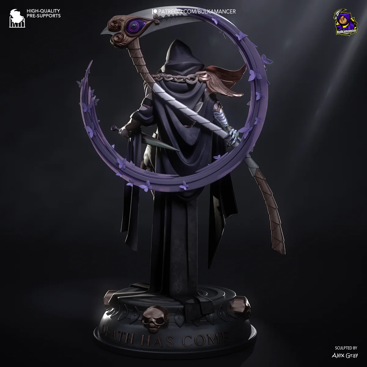 Thanatos | Fan Art | 3D Printed Resin Model Garage Kit | *Un-Painted* | Bulkamancer 3