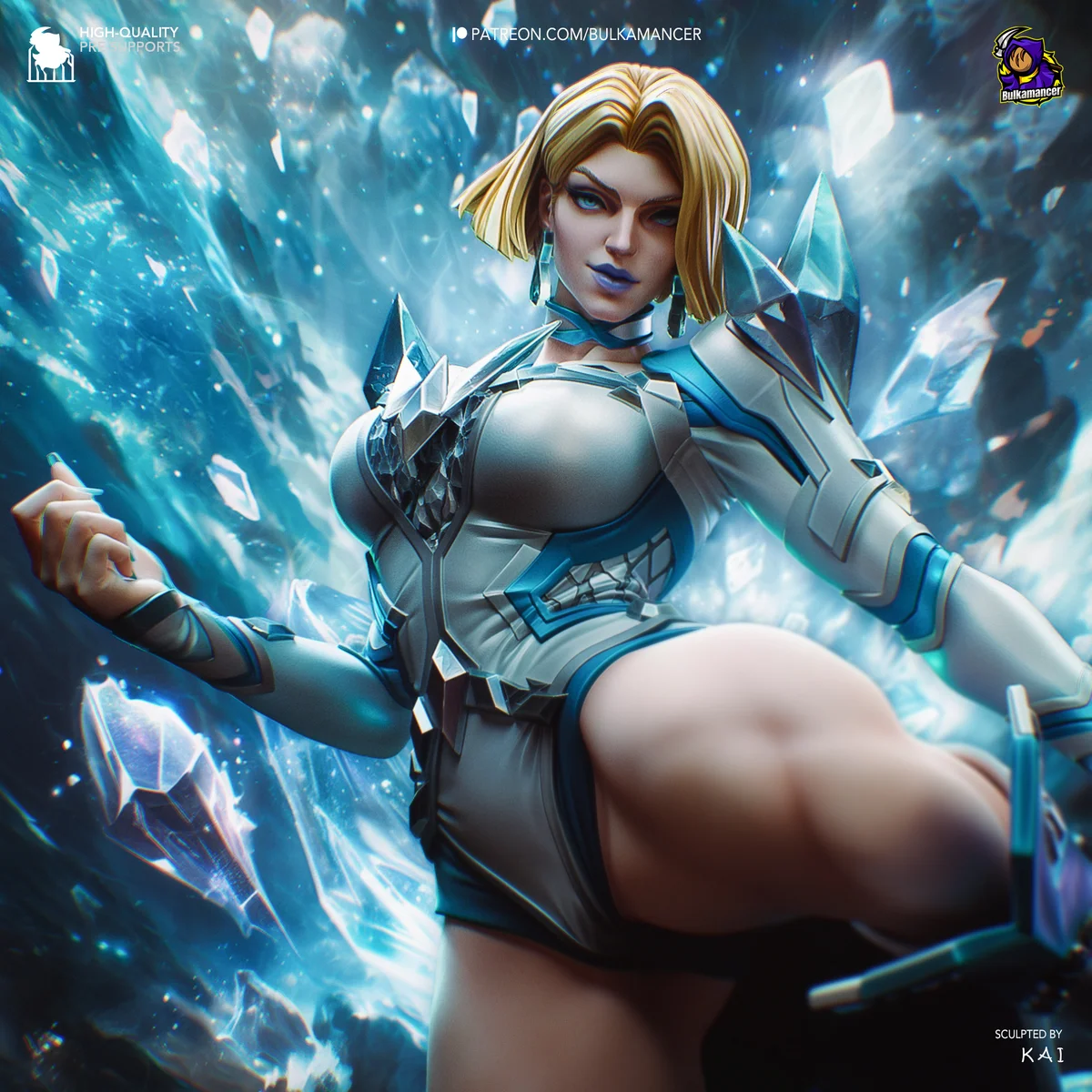 Emma Frost | Fan Art | 3D Printed Resin Model Garage Kit | *Un-Painted* | Bulkamancer