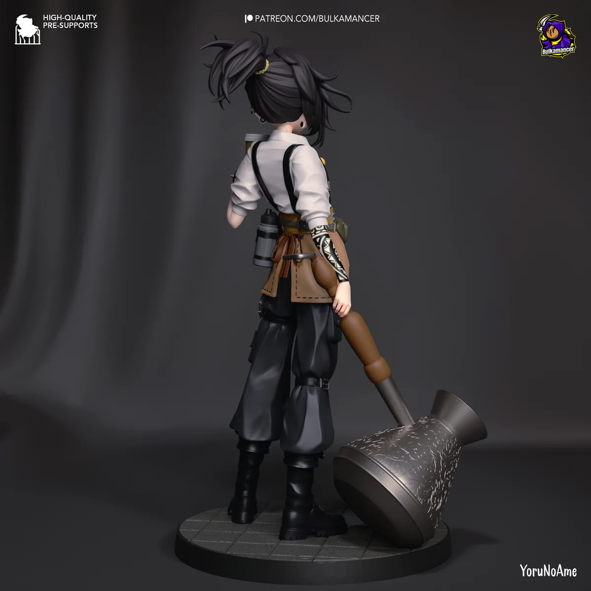 Mokka | Fan Art | 3D Printed Resin Model Garage Kit | *Un-Painted* | Bulkamancer 6