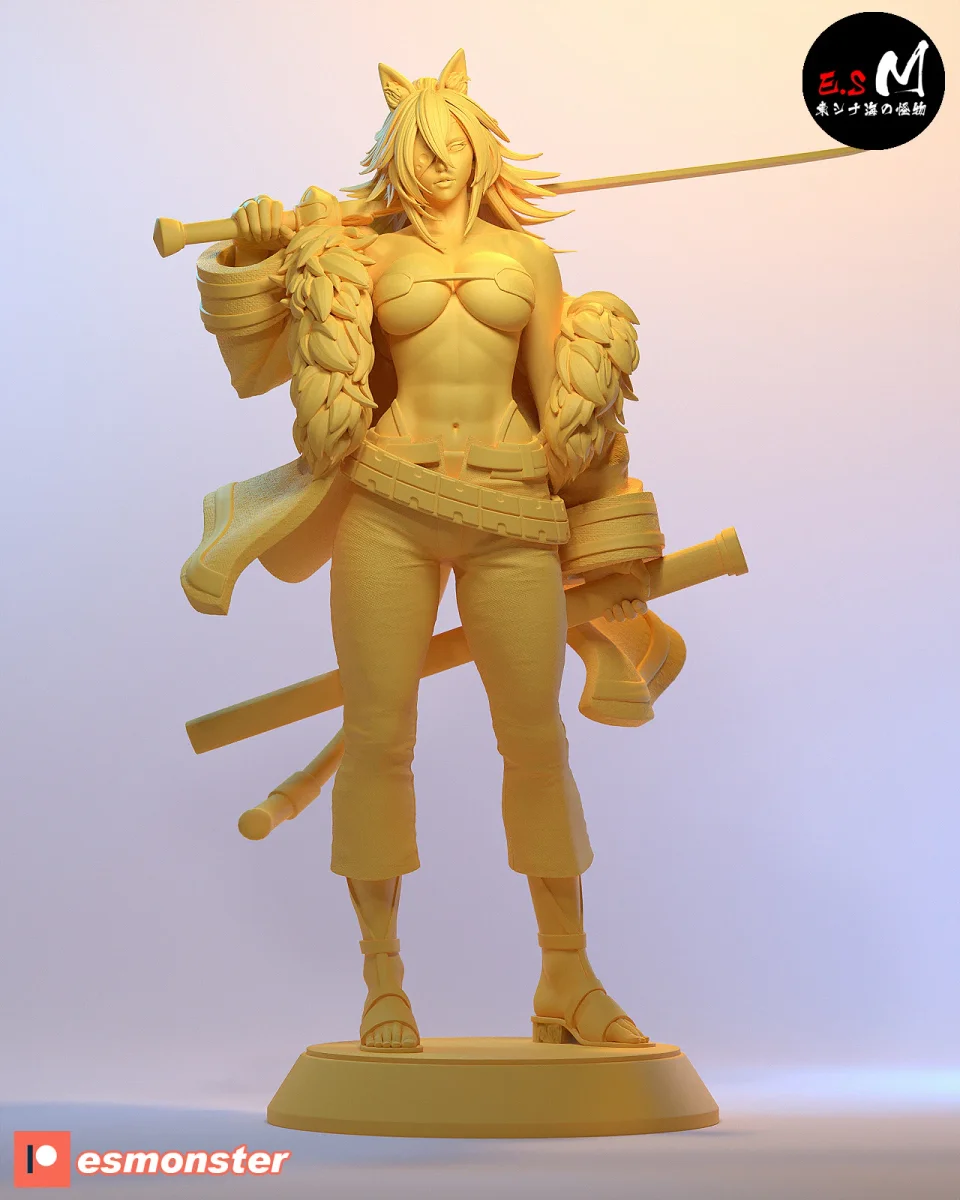 Ghislaine Dedoldia | Fan Art | 3D Printed Resin Model Garage Kit | *Un-Painted* | ES Monster 6