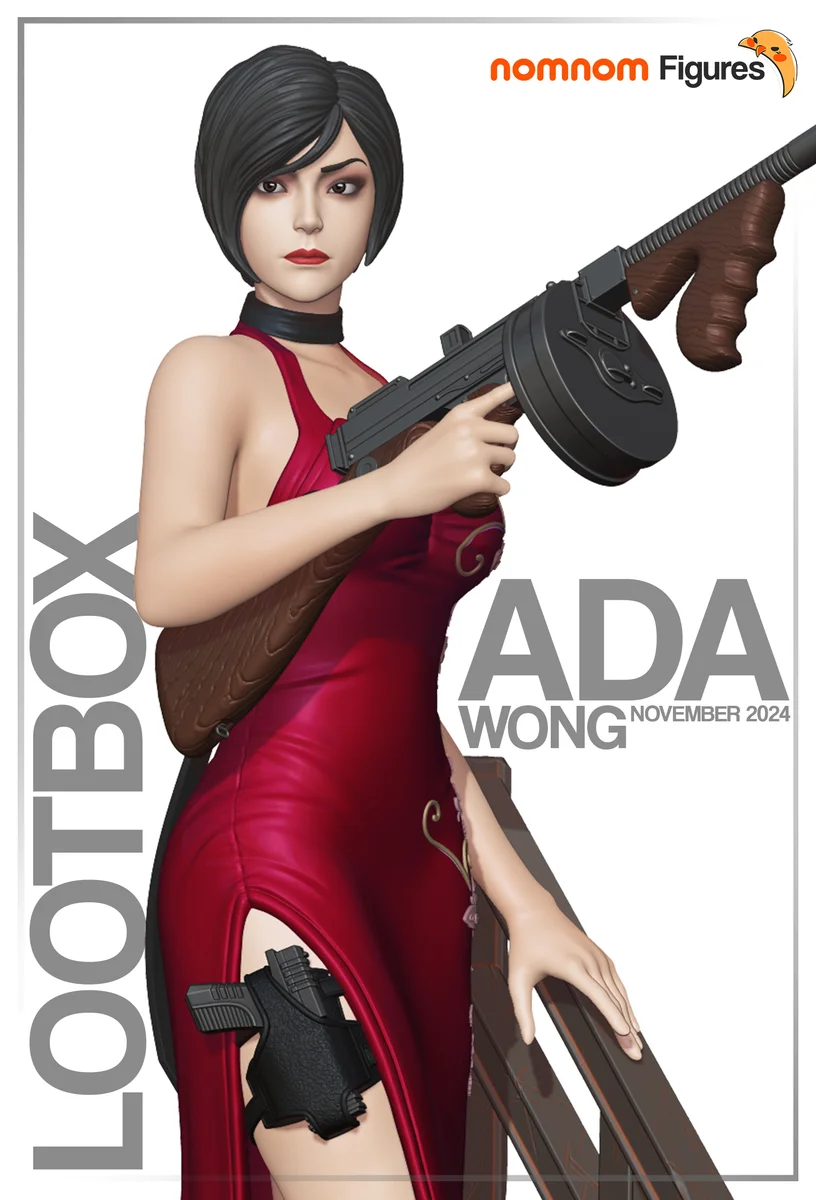 Ada Wong | Fan Art | 3D Printed Resin Model Garage Kit | *Un-Painted* | Nomnom
