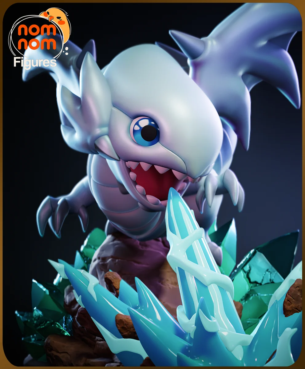 Chibi Blue Eyes White Dragon | Fan Art | 3D Printed Resin Model Garage Kit | *Un-Painted* | Nomnom