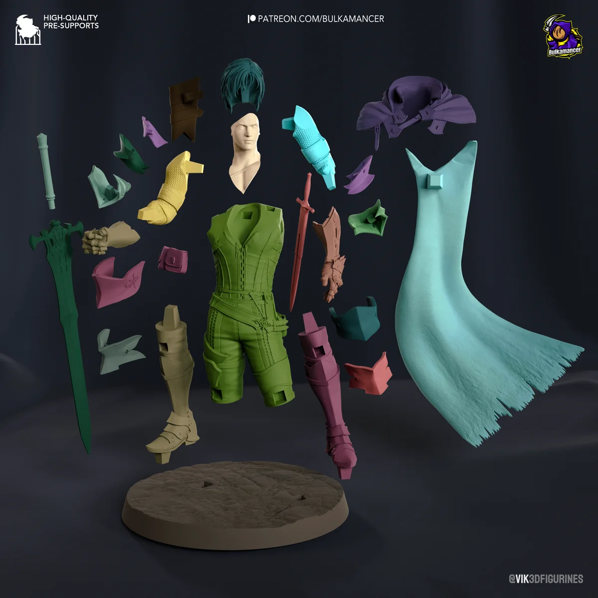 Clive Rosfield | Fan Art | 3D Printed Resin Model Garage Kit | *Un-Painted* | Bulkamancer 8
