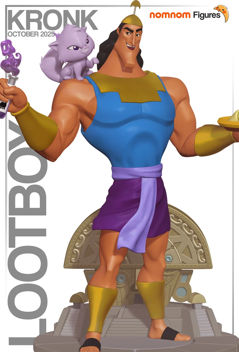 Kronk | Fan Art | 3D Printed Resin Model Garage Kit | *Un-Painted* | Nomnom