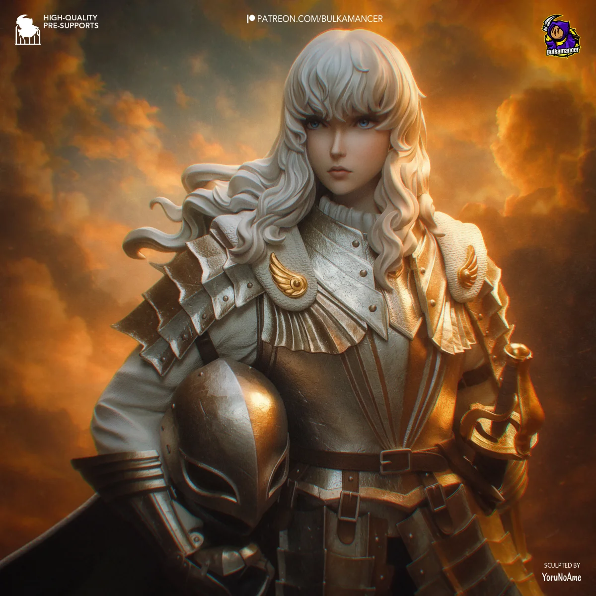 Griffith | Fan Art | 3D Printed Resin Model Garage Kit | *Un-Painted* | Bulkamancer