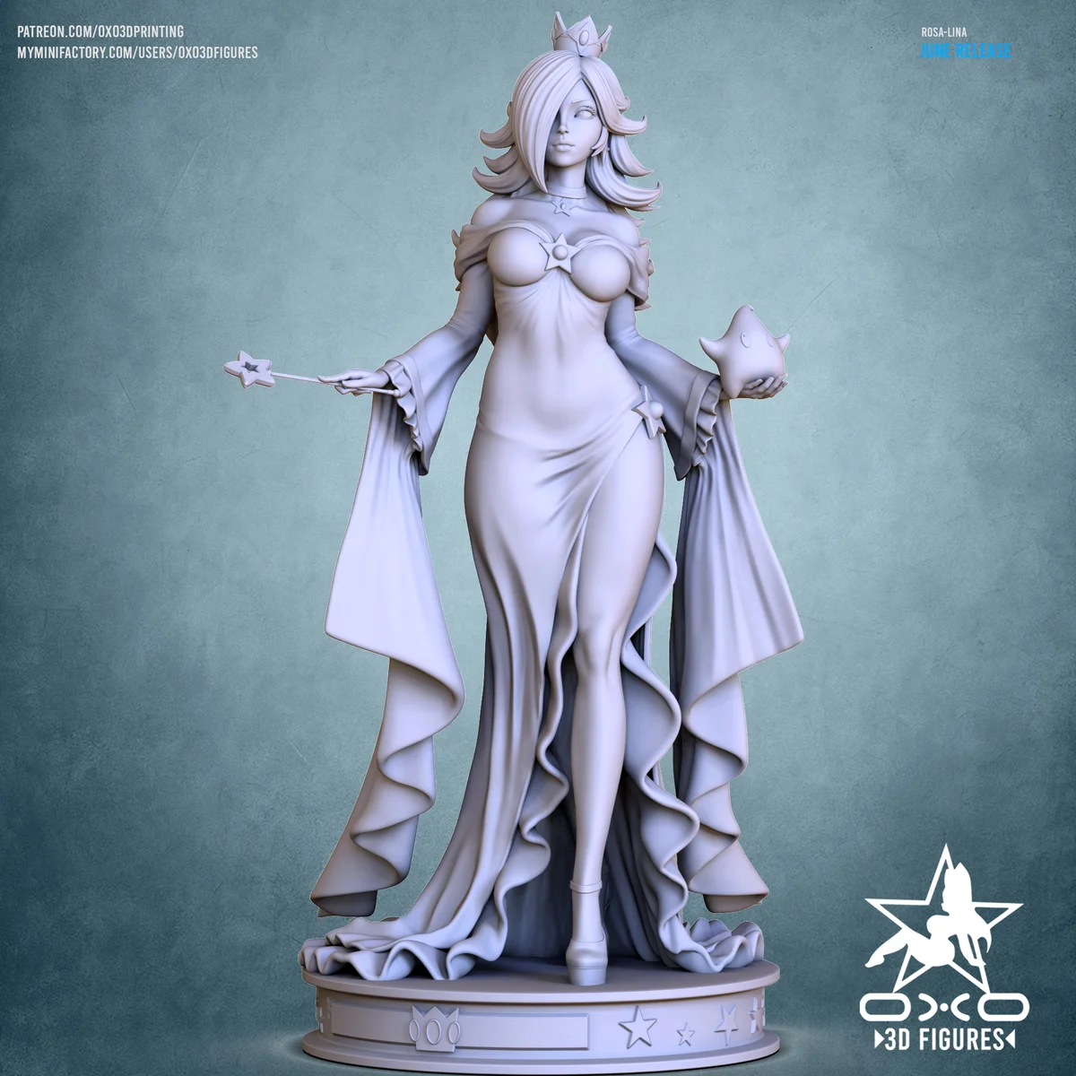 Rosa-lina | Fan Art | 3D Printed Resin Model Garage Kit | *Un-Painted* | OXO3D 5
