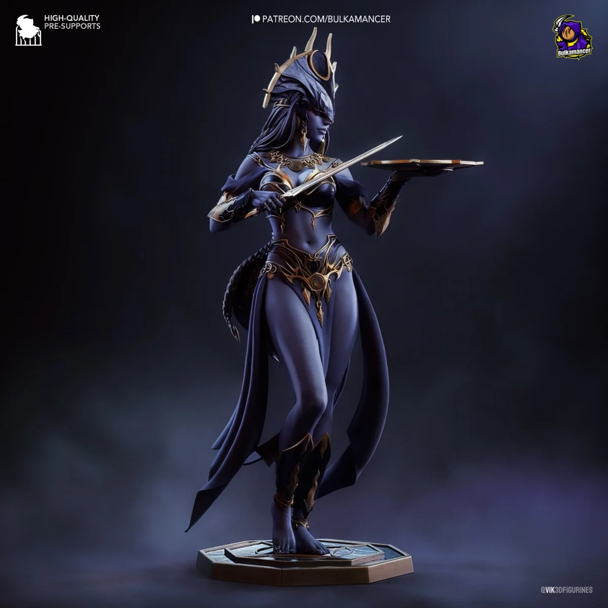 Shar | Fan Art | 3D Printed Resin Model Garage Kit | *Un-Painted* | Bulkamancer 3