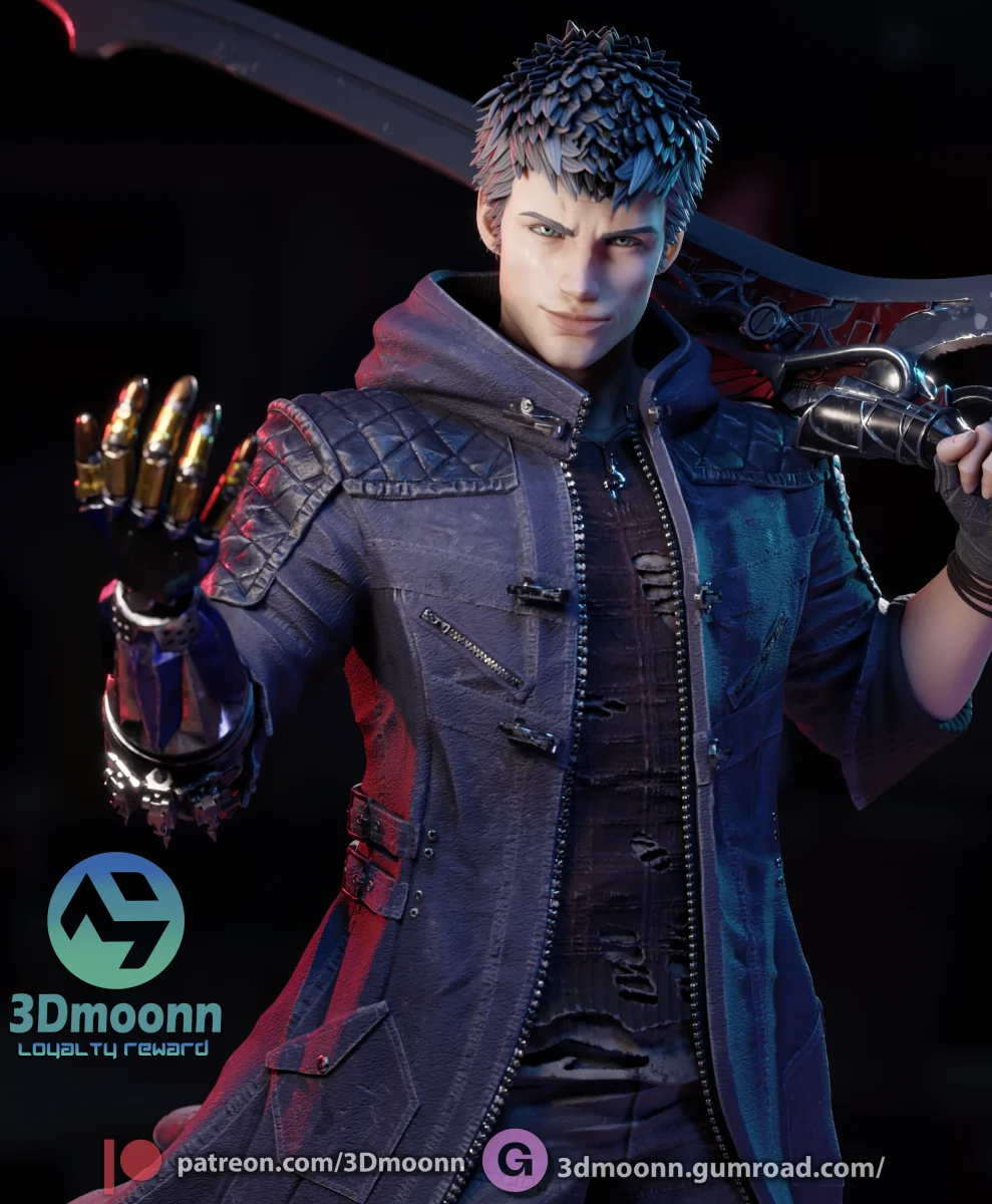 Nero | Fan Art | 3D Printed Resin Model Garage Kit | *Un-Painted* | 3DMoonn