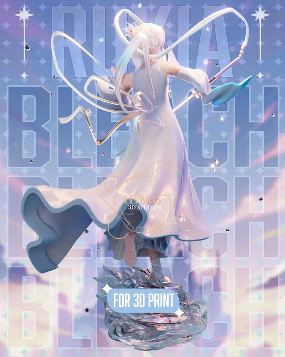 Rukia Kuchiki | Fan Art | 3D Printed Resin Model Garage Kit | *Un-Painted* | Hybris Studios 5
