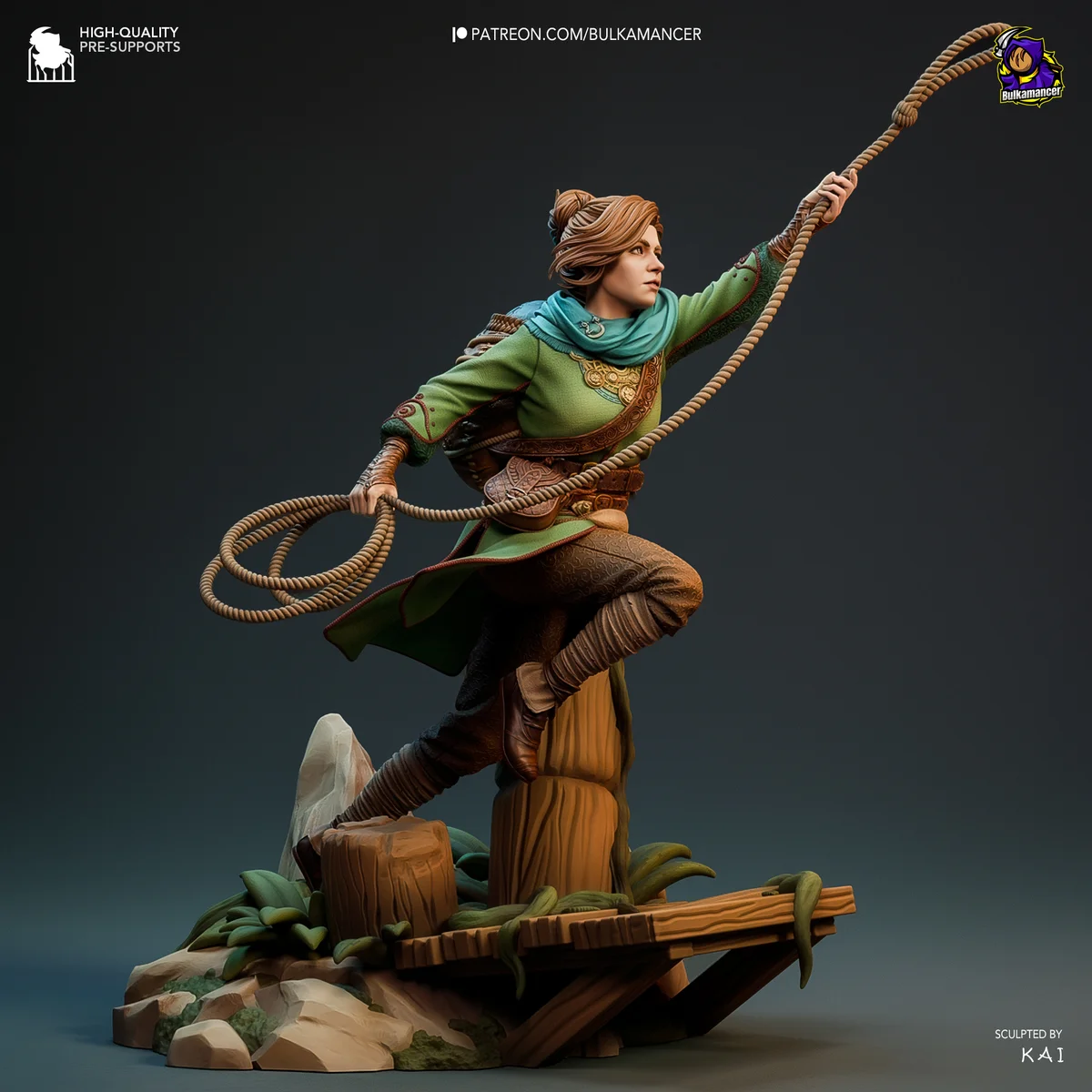 Zoe | Fan Art | 3D Printed Resin Model Garage Kit | *Un-Painted* | Bulkamancer 3