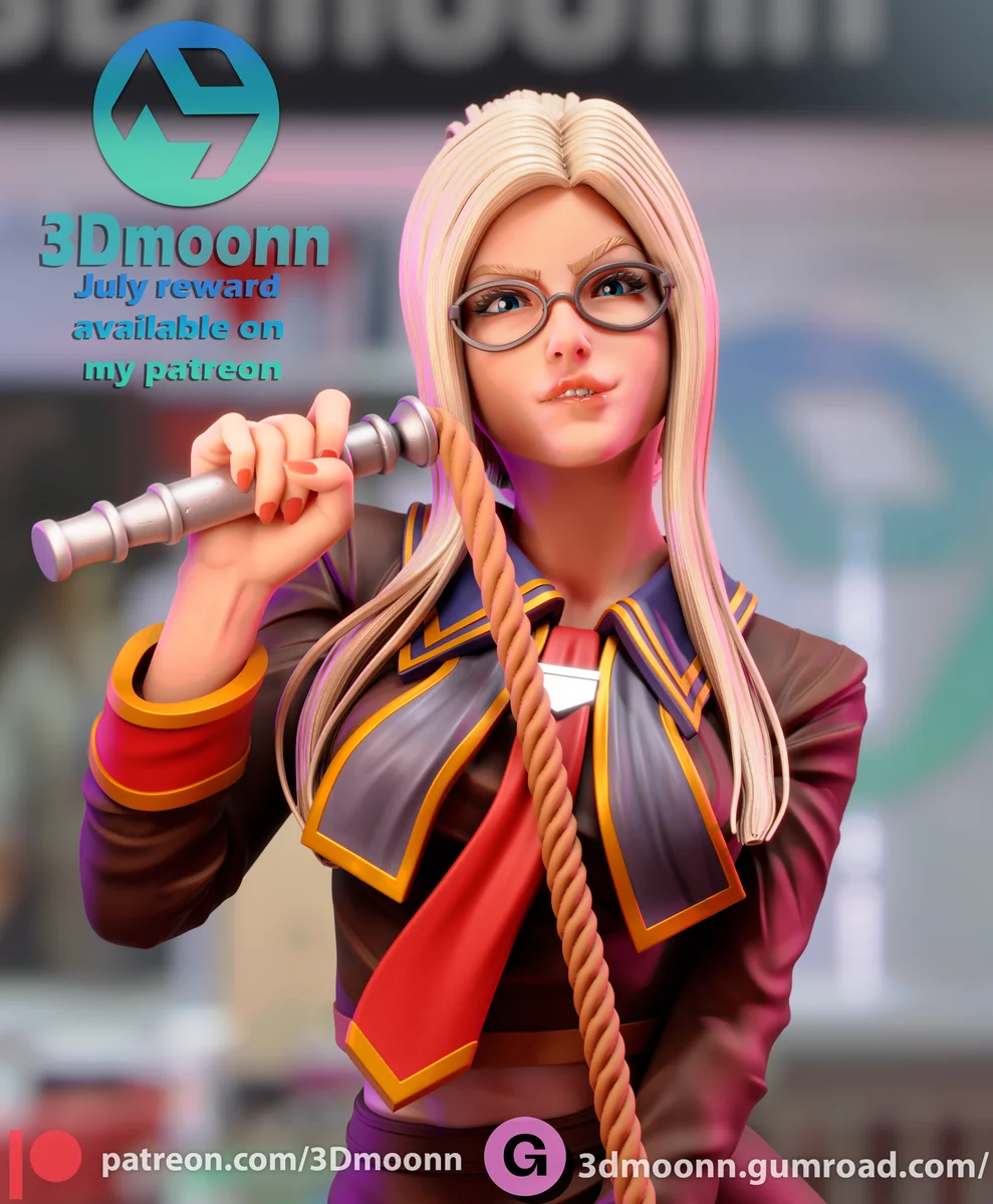 Quistis | Fan Art | 3D Printed Resin Model Garage Kit | *Un-Painted* | 3DMoonn