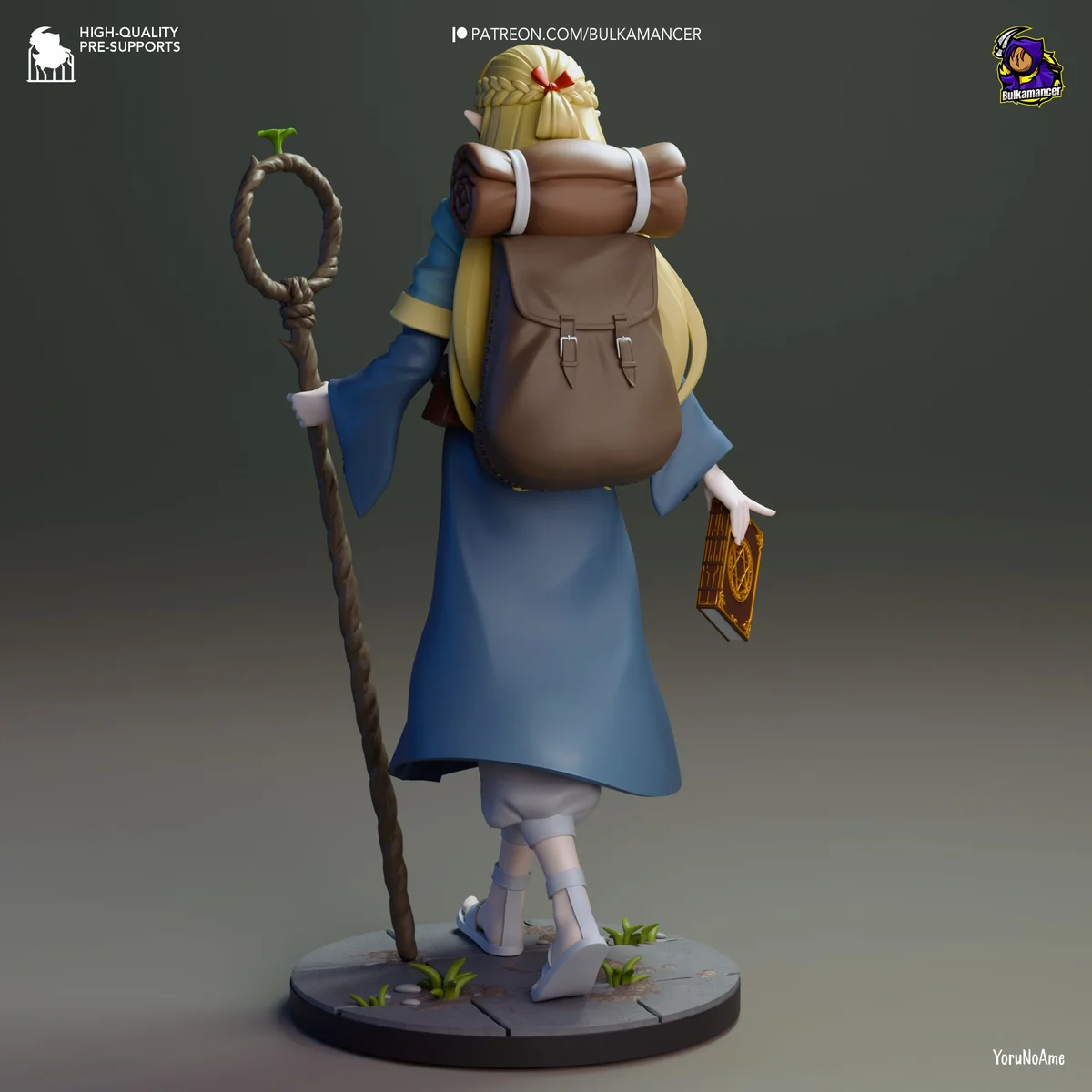 Dungeon Mage | Fan Art | 3D Printed Resin Model Garage Kit | *Un-Painted* | Bulkamancer 4