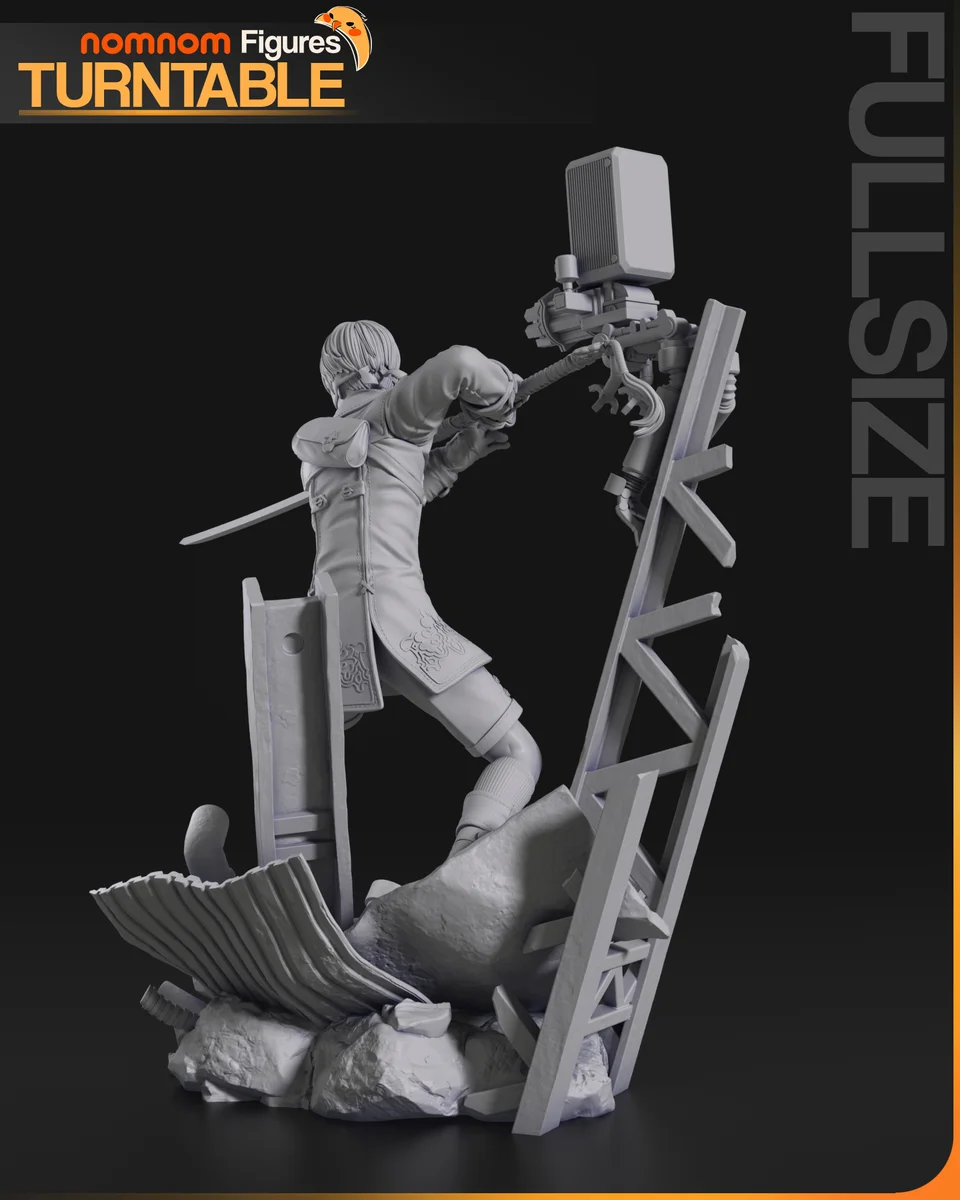 9S | Fan Art | 3D Printed Resin Model Garage Kit | *Un-Painted* | Nomnom 7