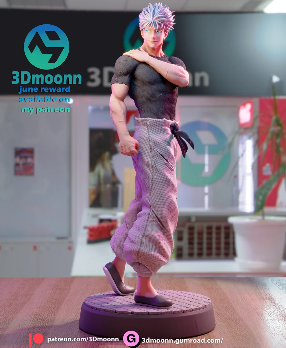 Gojo | Fan Art | 3D Printed Resin Model Garage Kit | *Un-Painted* | 3DMoonn 5