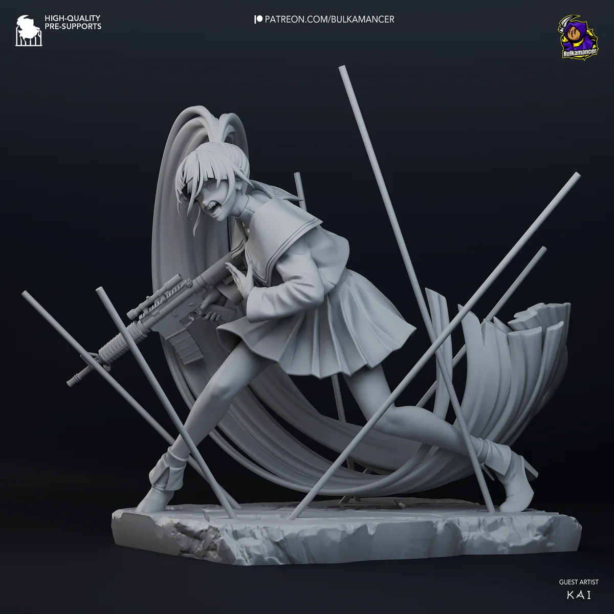 Naima | Fan Art | 3D Printed Resin Model Garage Kit | *Un-Painted* | Bulkamancer 8