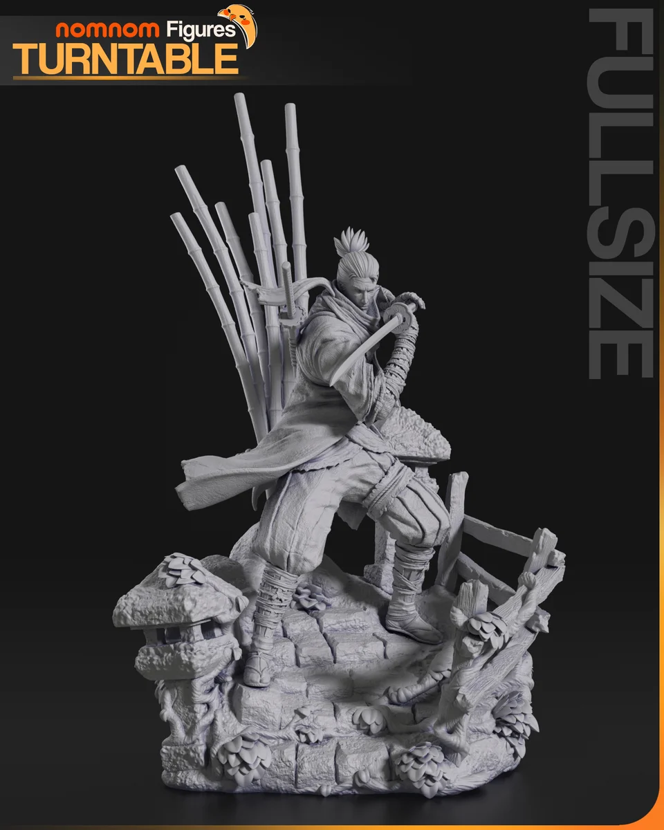Sekiro | Fan Art | 3D Printed Resin Model Garage Kit | *Un-Painted* | Nomnom 4