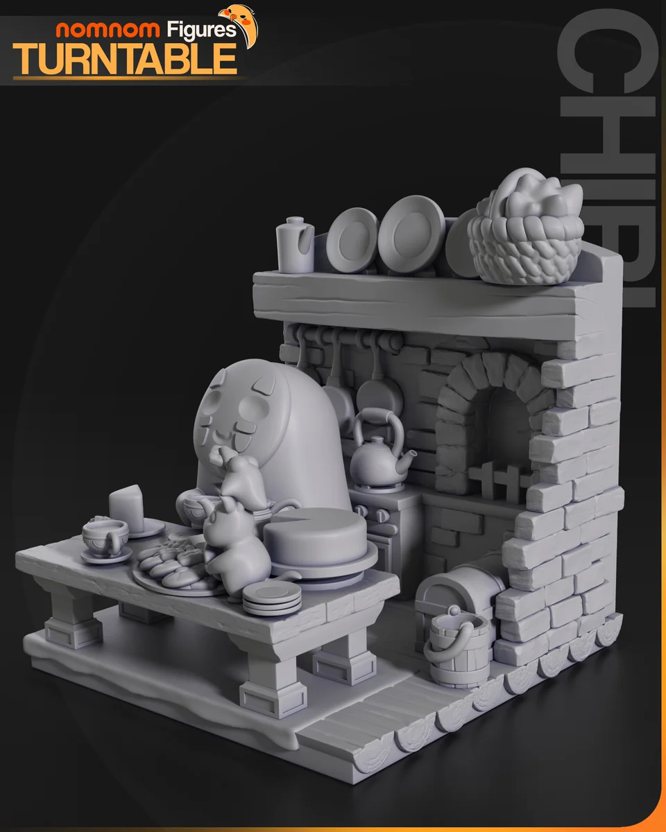 Chibi No Face | Fan Art | 3D Printed Resin Model Garage Kit | *Un-Painted* | Nomnom 6