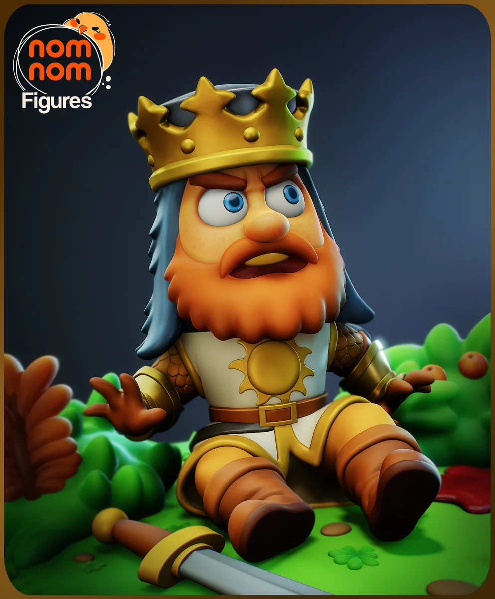 Chibi The Black Knight | Fan Art | 3D Printed Resin Model Garage Kit | *Un-Painted* | Nomnom 5