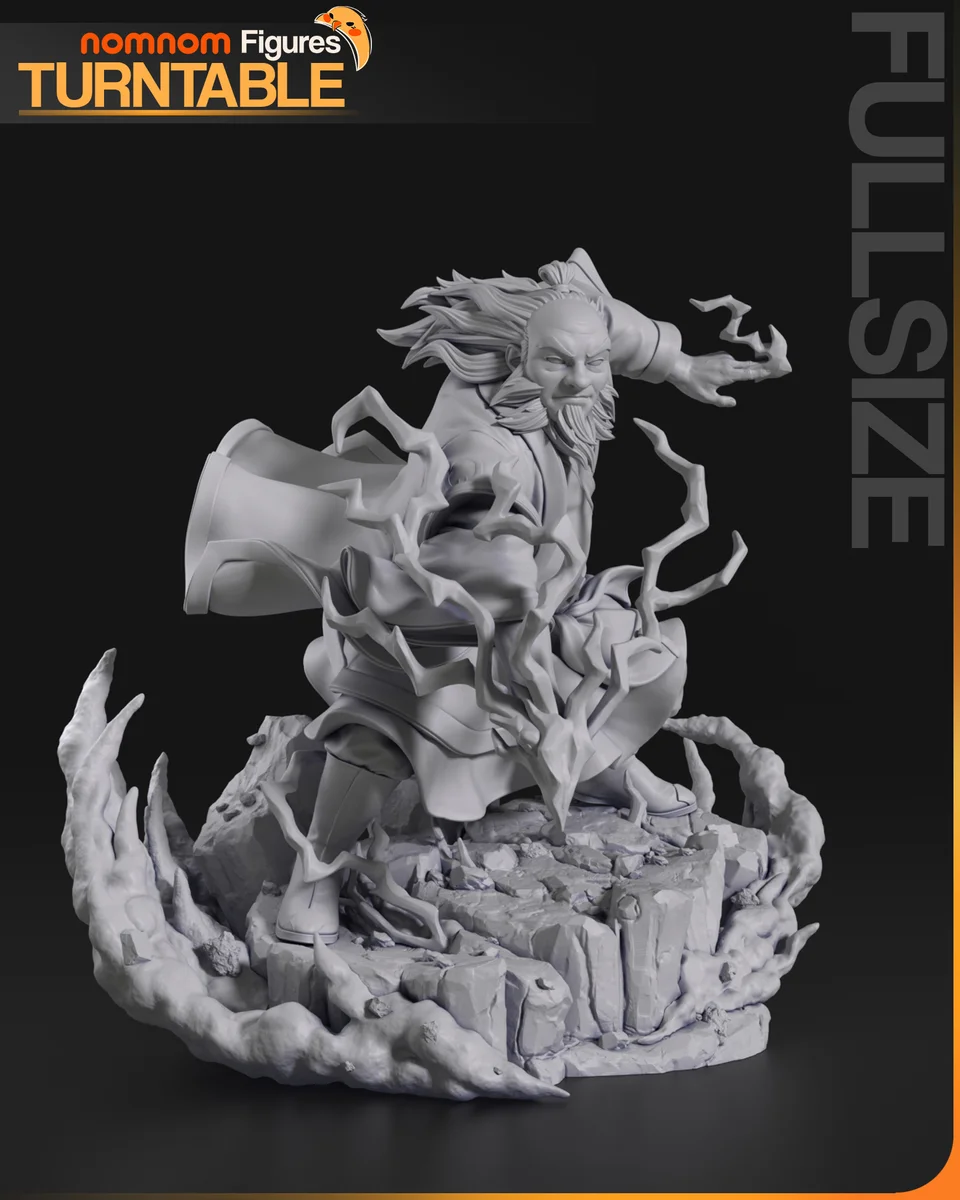 Uncle Iroh | Fan Art | 3D Printed Resin Model Garage Kit | *Un-Painted* | Nomnom 8