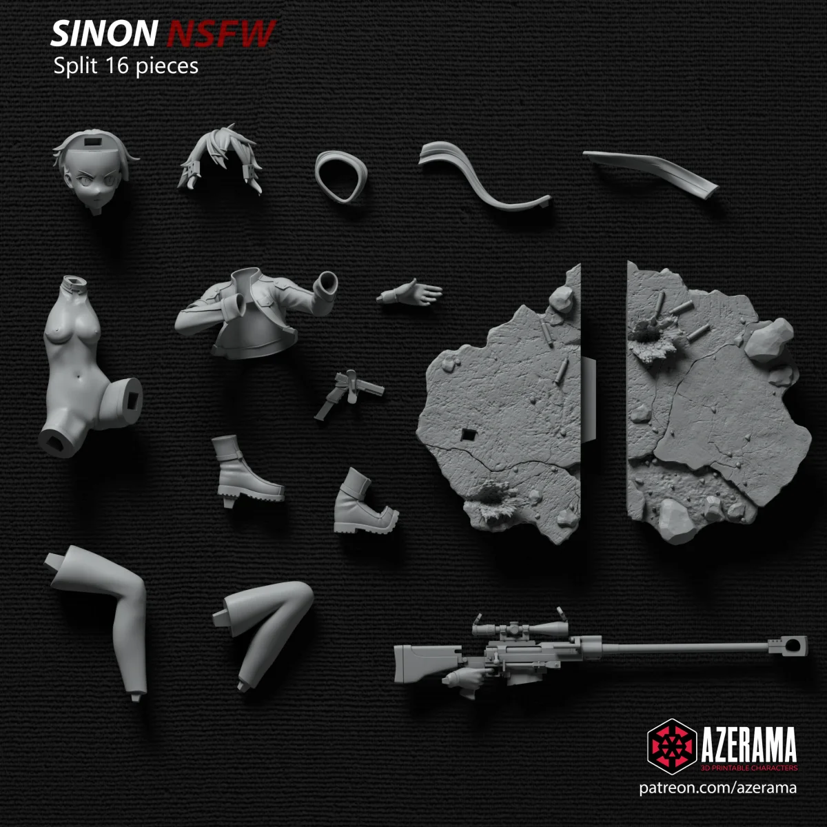 Sniper | Fan Art | 3D Printed Resin Model Garage Kit | *Un-Painted* | Azerama 7