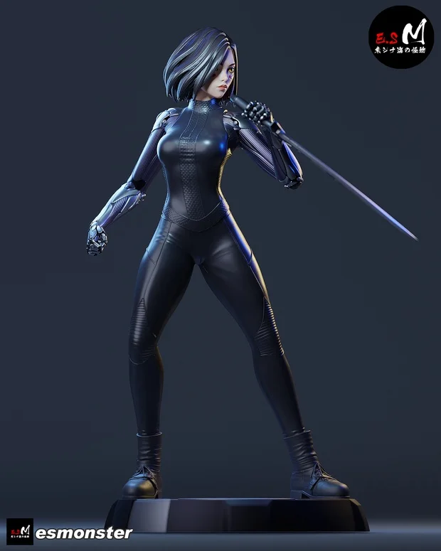 Alita | Fan Art | 3D Printed Resin Model Garage Kit | *Un-Painted* | ES Monster 3