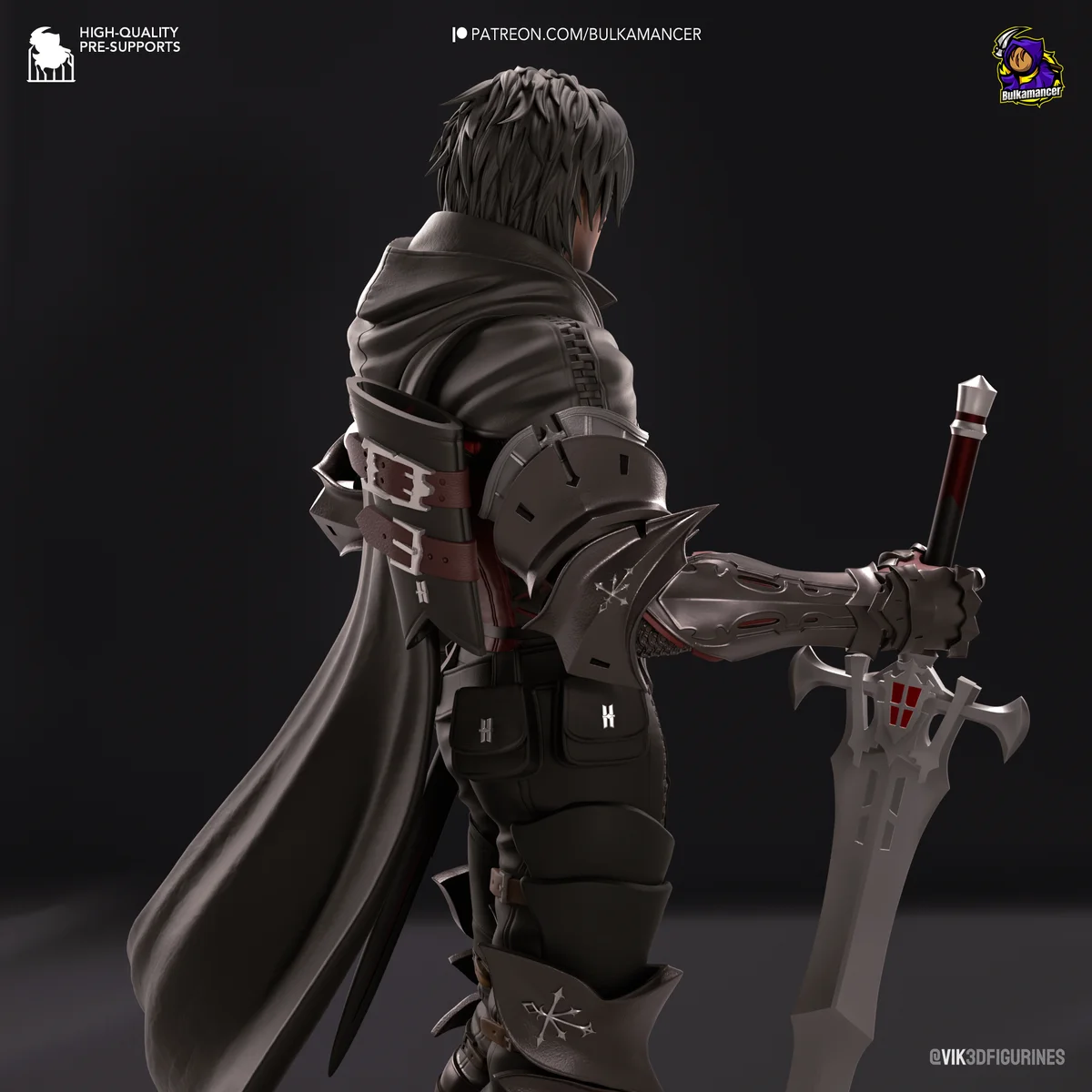 Clive Rosfield | Fan Art | 3D Printed Resin Model Garage Kit | *Un-Painted* | Bulkamancer 7