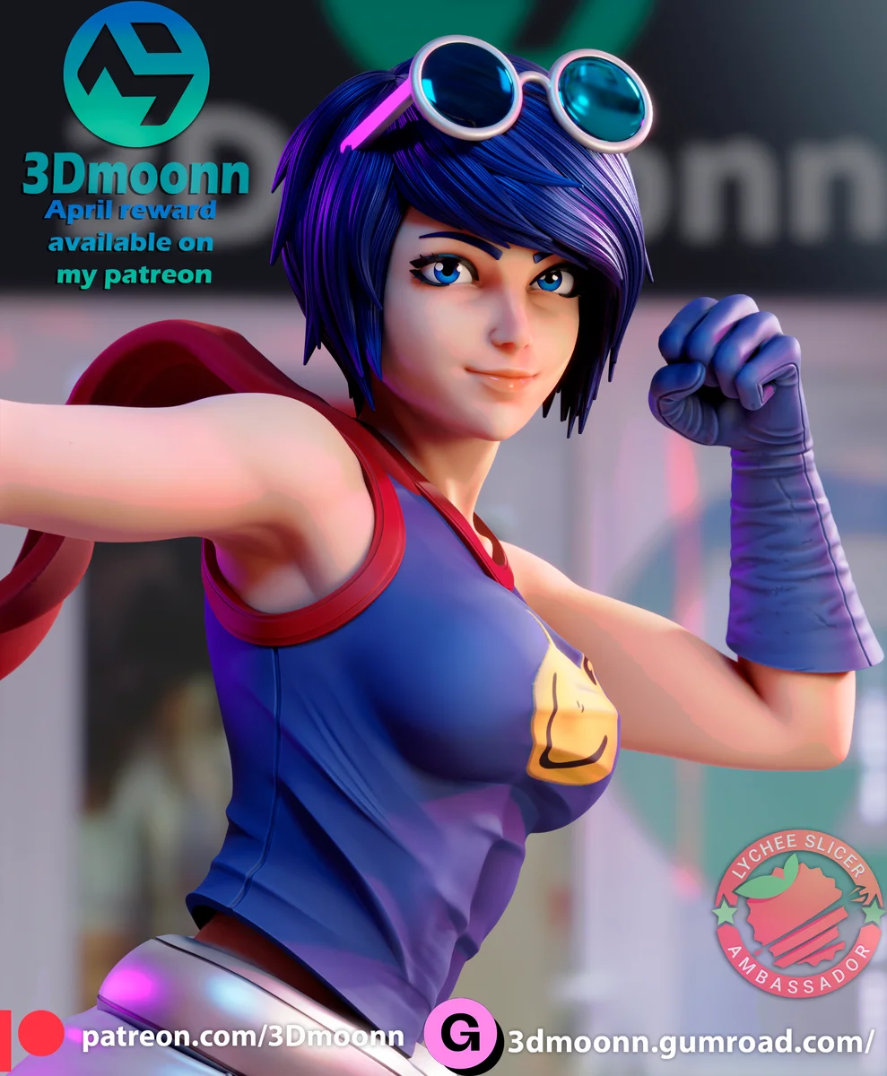 May Lee | Fan Art | 3D Printed Resin Model Garage Kit | *Un-Painted* | 3DMoonn