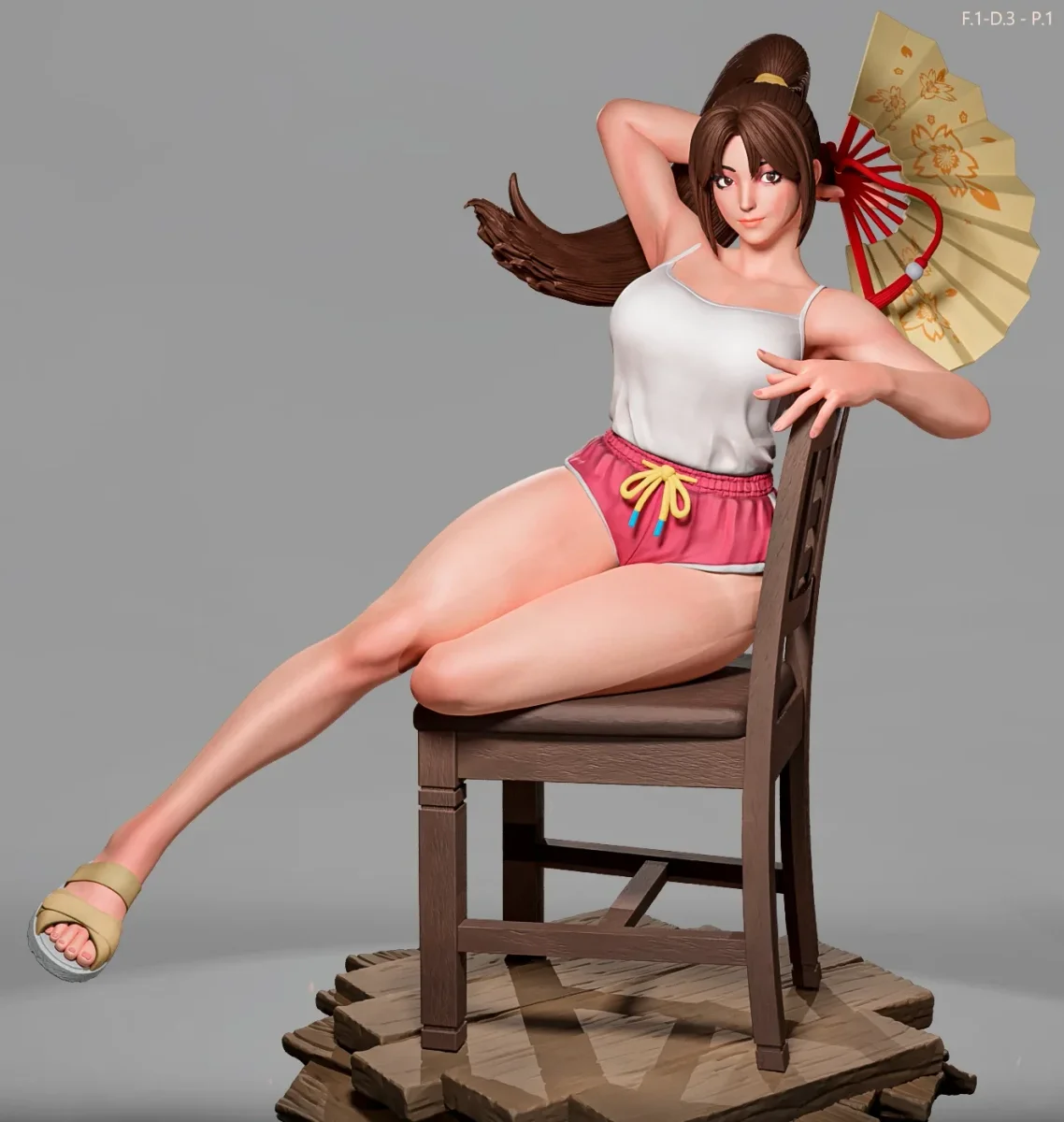 Mai Shiranui (Dress 3 Pose 1) | Fan Art | 3D Printed Resin Model Garage Kit | *Un-Painted* | ES Monster 3