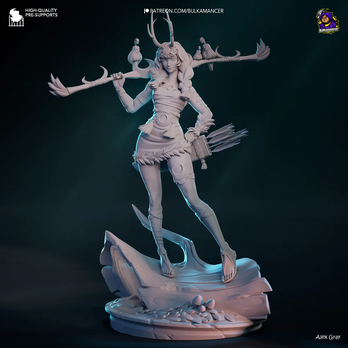 Artemis | Fan Art | 3D Printed Resin Model Garage Kit | *Un-Painted* | Bulkamancer 10