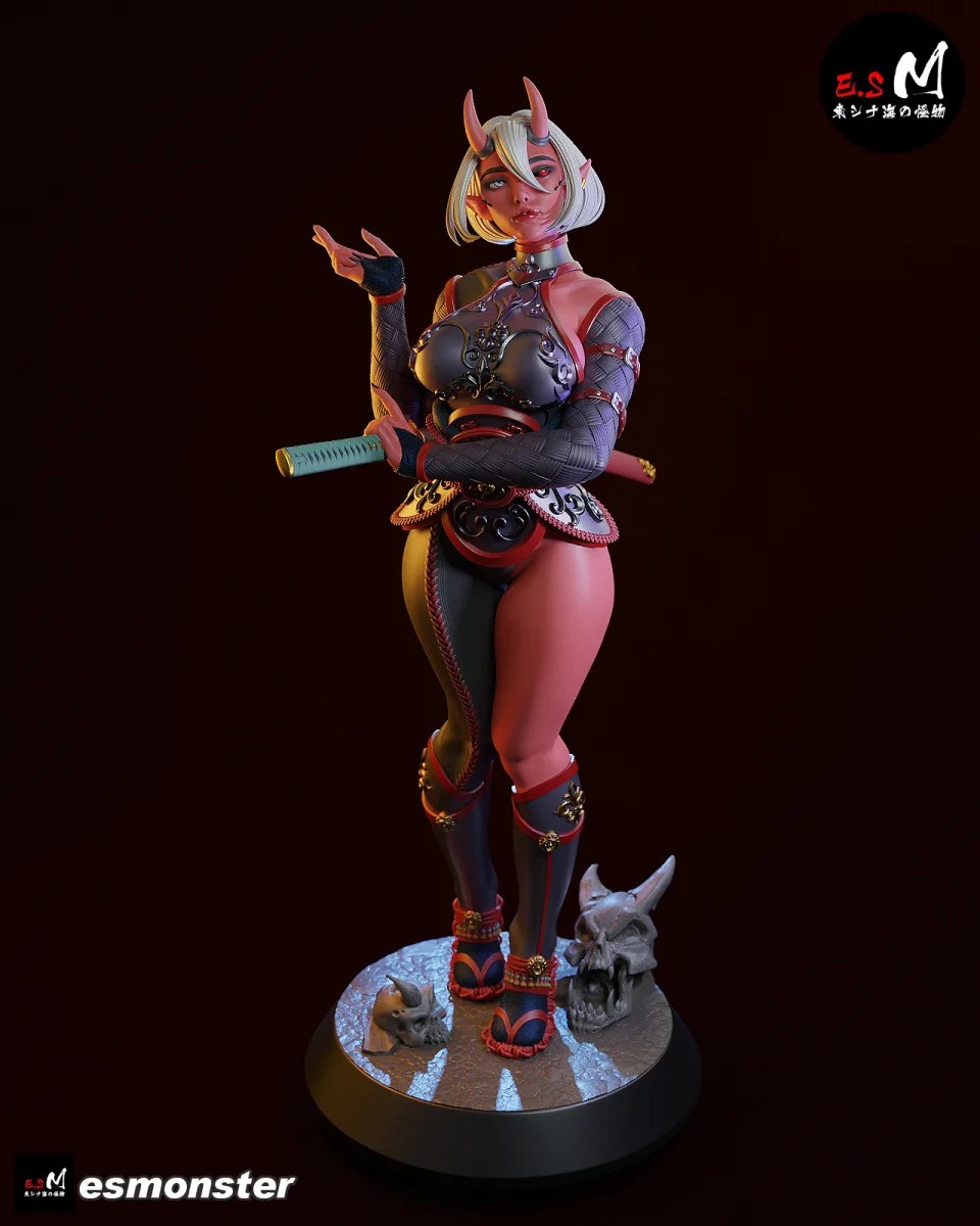 Oni | Fan Art | 3D Printed Resin Model Garage Kit | *Un-Painted* | ES Monster 3