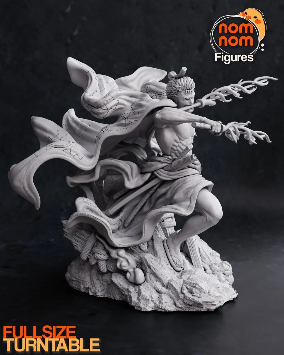 Wano Zoro | Fan Art | 3D Printed Resin Model Garage Kit | *Un-Painted* | Nomnom 8
