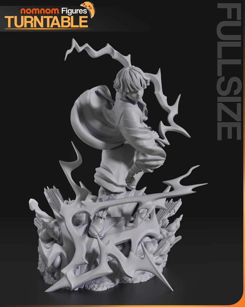 Zenitsu | Fan Art | 3D Printed Resin Model Garage Kit | *Un-Painted* | Nomnom 4