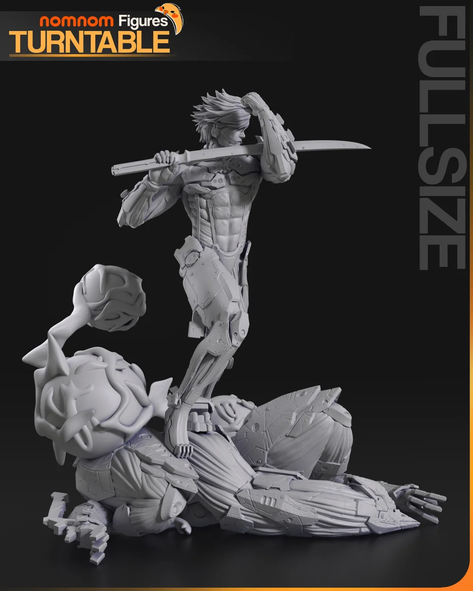 Raiden | Fan Art | 3D Printed Resin Model Garage Kit | *Un-Painted* | Nomnom 5