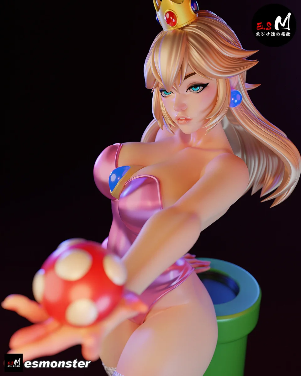 Princess Toadstool | Fan Art | 3D Printed Resin Model Garage Kit | *Un-Painted* | ES Monster