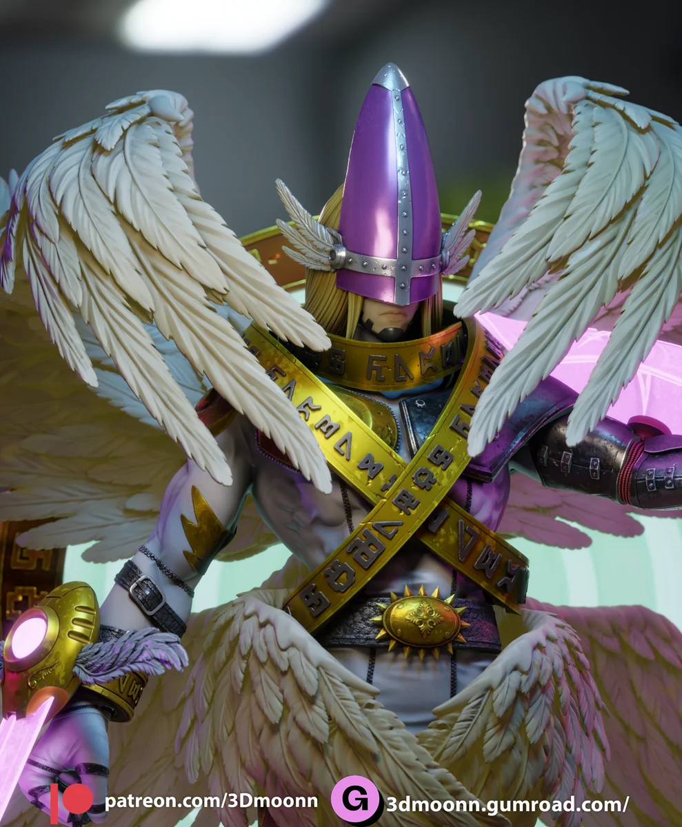 Holyangemon | Fan Art | 3D Printed Resin Model Garage Kit | *Un-Painted* | 3DMoonn 9