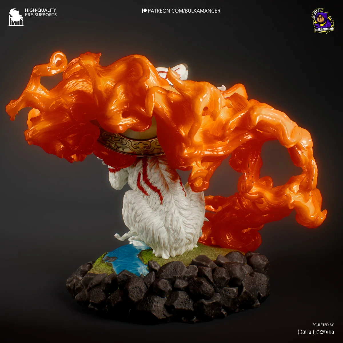 Amaterasu | Fan Art | 3D Printed Resin Model Garage Kit | *Un-Painted* | Bulkamancer 4