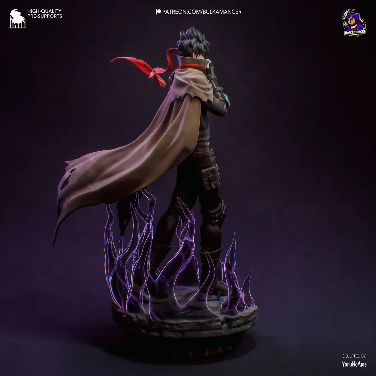 Sung Jin-Woo | Fan Art | 3D Printed Resin Model Garage Kit | *Un-Painted* | Bulkamancer 3