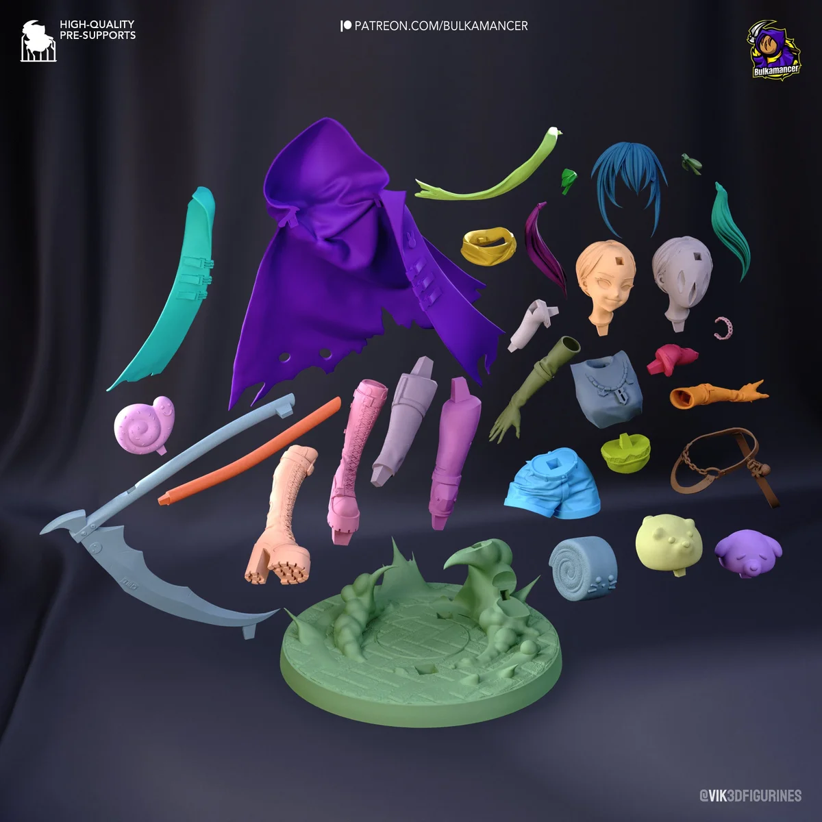 Bulka Crustreaper | Fan Art | 3D Printed Resin Model Garage Kit | *Un-Painted* | Bulkamancer 6