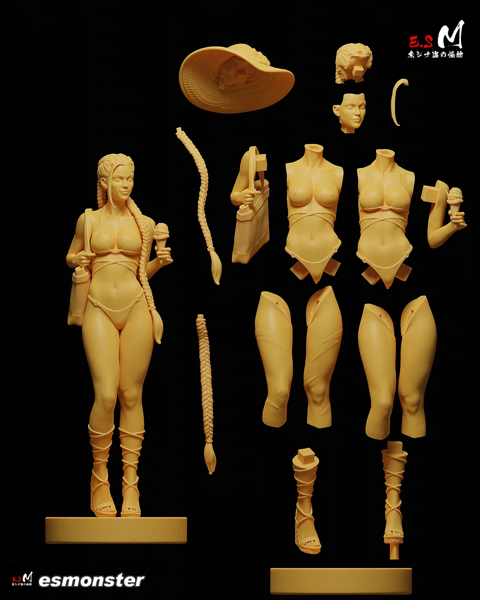 Cammy P5 | Fan Art | 3D Printed Resin Model Garage Kit | *Un-Painted* | ES Monster 9