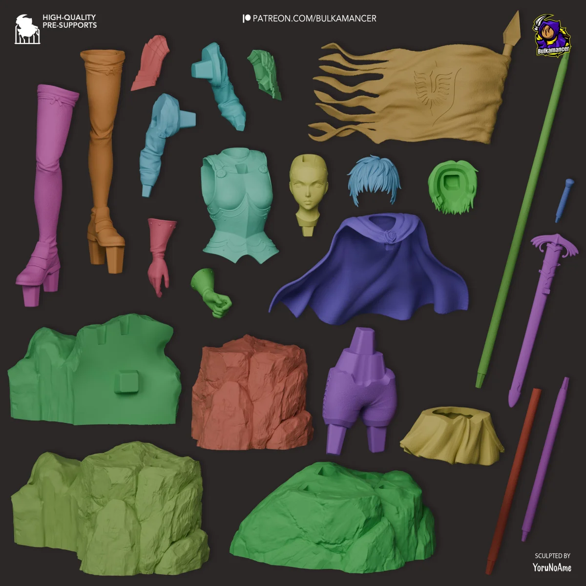 Casca | Fan Art | 3D Printed Resin Model Garage Kit | *Un-Painted* | Bulkamancer 4