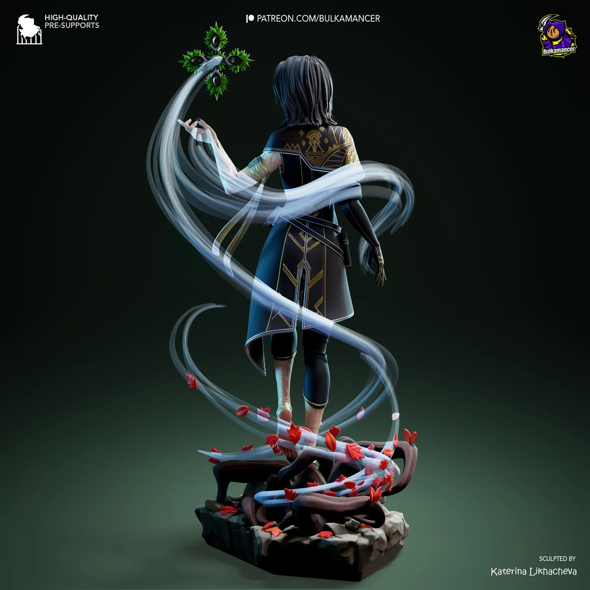 Lune | Fan Art | 3D Printed Resin Model Garage Kit | *Un-Painted* | Bulkamancer 3