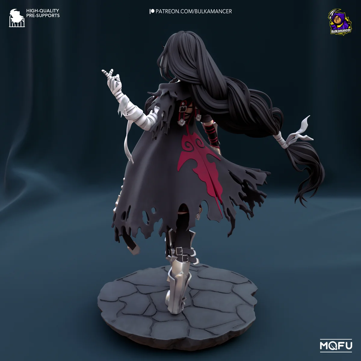 Velvet Crowe | Fan Art | 3D Printed Resin Model Garage Kit | *Un-Painted* | Bulkamancer 4