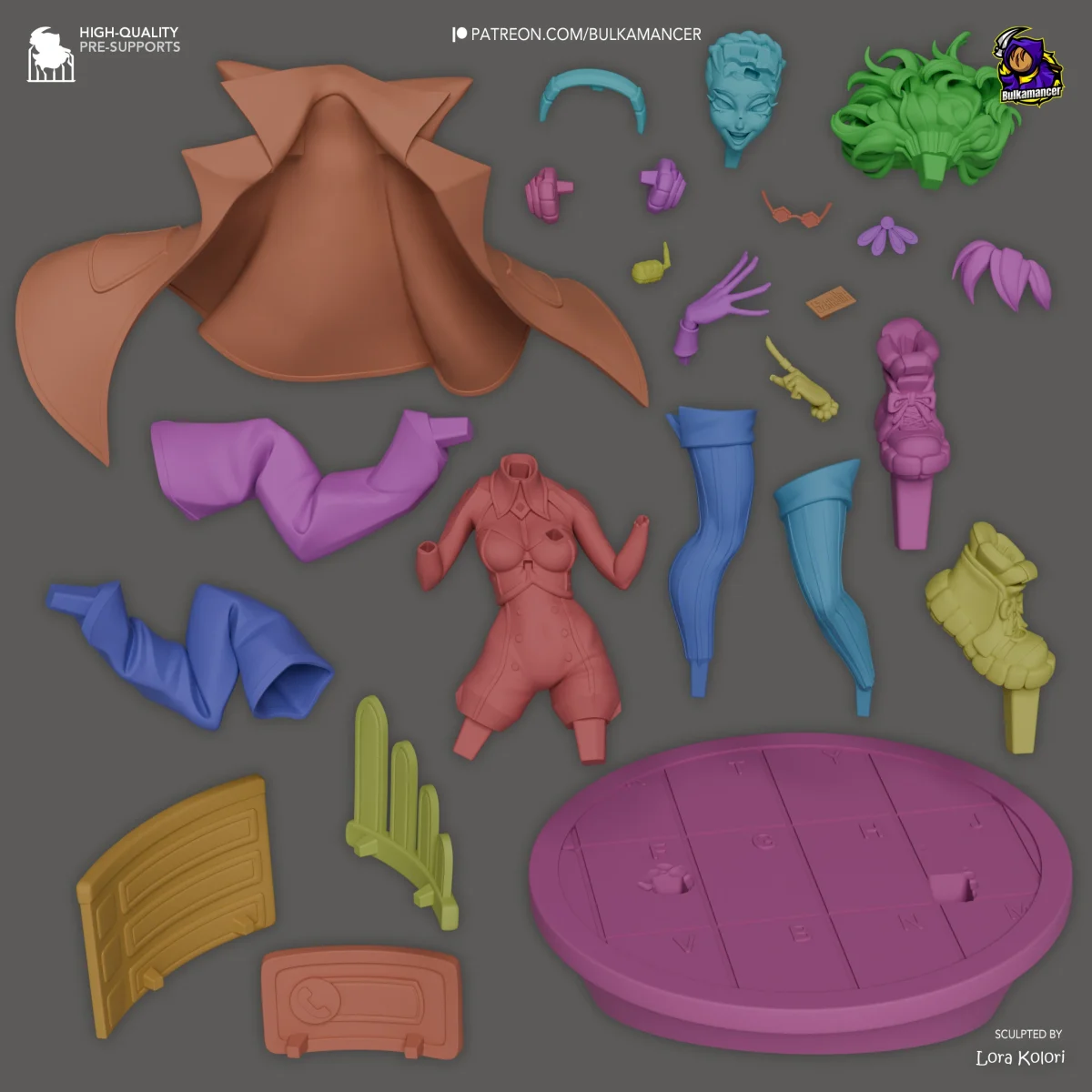 Scamellia | Fan Art | 3D Printed Resin Model Garage Kit | *Un-Painted* | Bulkamancer 5