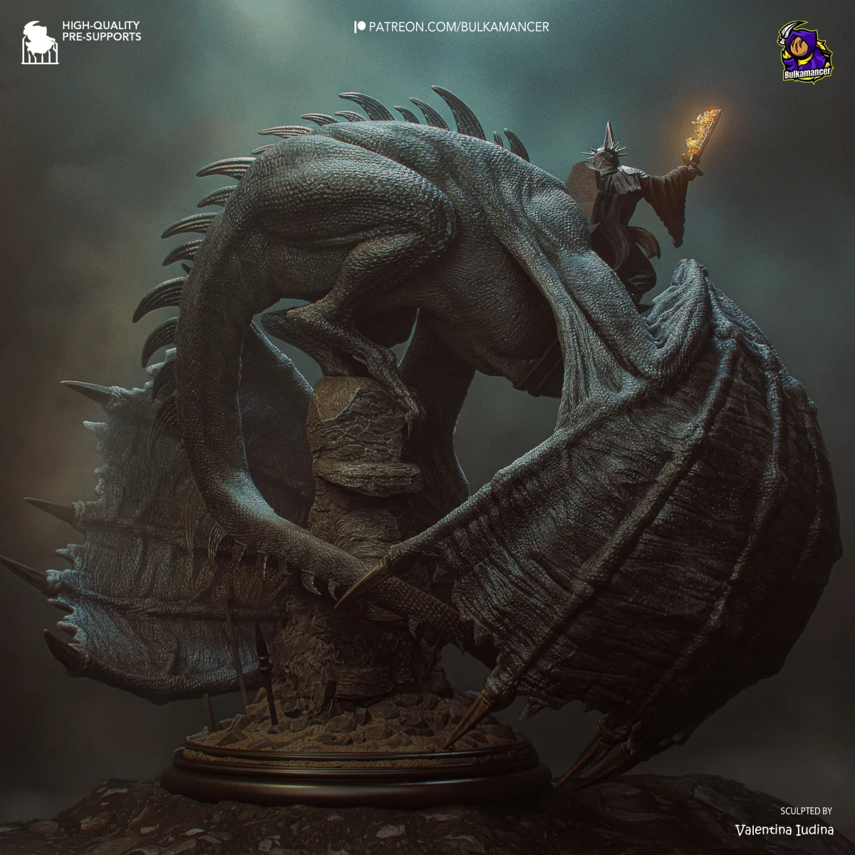 Witch King | Fan Art | 3D Printed Resin Model Garage Kit | *Un-Painted* | Bulkamancer 3