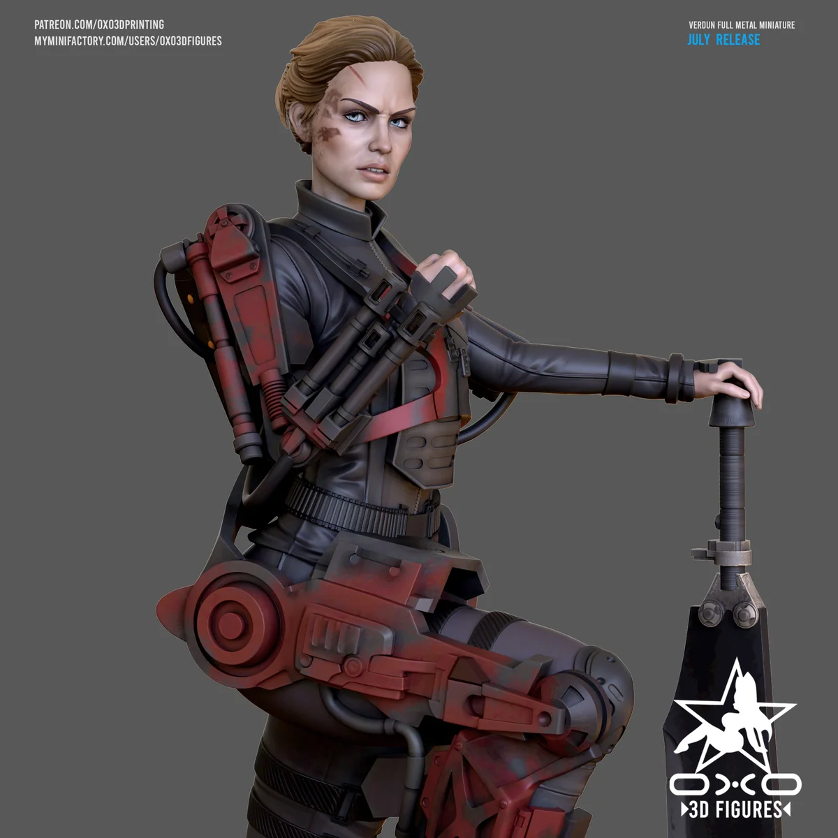 Verdun | Fan Art | 3D Printed Resin Model Garage Kit | *Un-Painted* | OXO3D