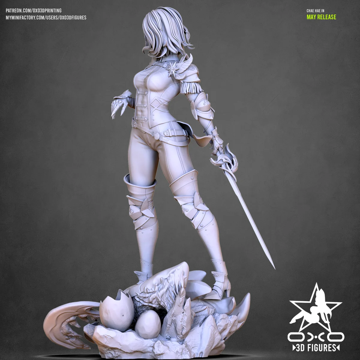 Chae Hae | Fan Art | 3D Printed Resin Model Garage Kit | *Un-Painted* | OXO3D 6