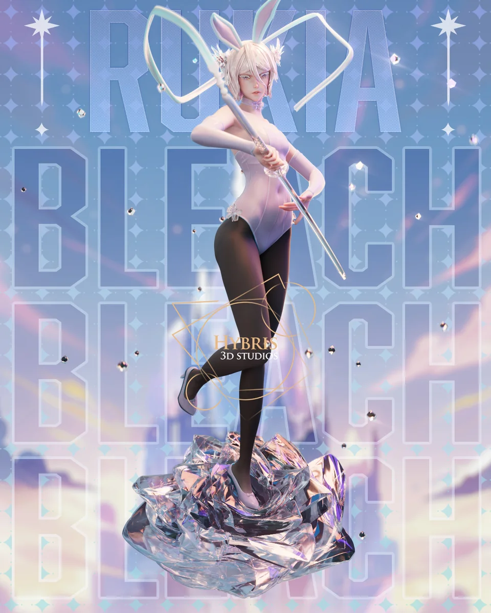 Rukia Kuchiki | Fan Art | 3D Printed Resin Model Garage Kit | *Un-Painted* | Hybris Studios 7